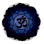 Ohm Lotus 01 18  Premium Round Cushion  Front