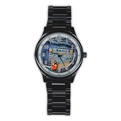 Blue Jean Lady Bug Sport Metal Watch (black) by TheWowFactor