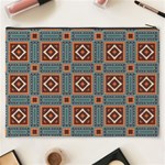 Squares rectangles and other shapes pattern Cosmetic Bag (XXXL) Back