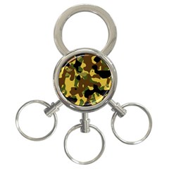 Camo Pattern  3-ring Key Chain by Colorfulart23
