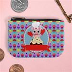 Cupcake with Cute Pig Chef Coin Change Purse Front