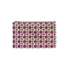 Cute Floral Pattern Cosmetic Bag (small)