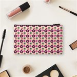 Cute Floral Pattern Cosmetic Bag (Small) Back
