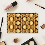 Faux Animal Print Pattern Cosmetic Bag (Medium) Back