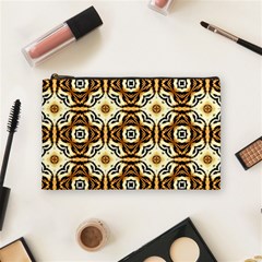 Faux Animal Print Pattern Cosmetic Bag (medium)