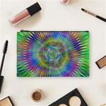 Hypnotic Star Burst Fractal Cosmetic Bag (Medium) Front
