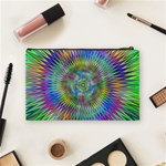 Hypnotic Star Burst Fractal Cosmetic Bag (Medium) Back