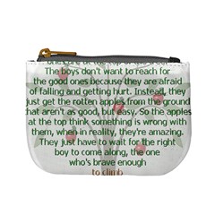 Girls Are Like Apples Coin Change Purse
