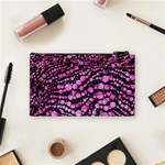 Cheetah Bling  Cosmetic Bag (Small) Back