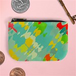 Smudged shapes Mini Coin Purse Front