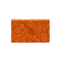Orange Abstract 45s Cosmetic Bag (xs)