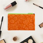 Orange Abstract 45s Cosmetic Bag (XS) Back