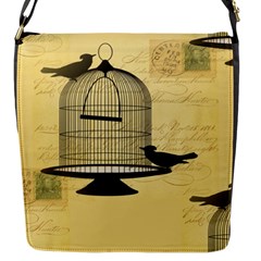 Victorian Birdcage Flap Closure Messenger Bag (small) by boho