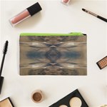 Wildlife Wild Animal Skin Art Brown Black Cosmetic Bag (XS) Back