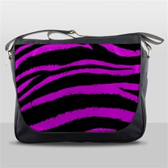 Pink Zebra Messenger Bag