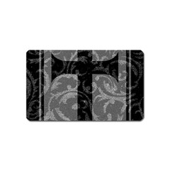 Goth Brocade Cross Magnet (name Card)