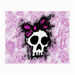 Sketched Skull Princess Glasses Cloth (Small, Two Sided) Back