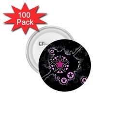 Pink Star Explosion 1 75  Button (100 Pack)