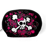 Girly Skull And Crossbones Accessory Pouch (Medium) Back