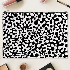 Black And White Blots Cosmetic Bag (xxxl)