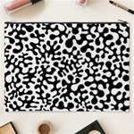 Black and White Blots Cosmetic Bag (XXXL) Back