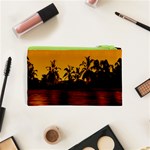 Tropical Sunset Paradise Cosmetic Bag (XS) Back