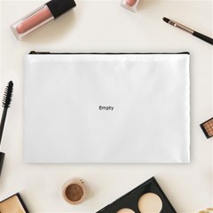 Yellow Blue White Shapes Pattern Cosmetic Bag (large)