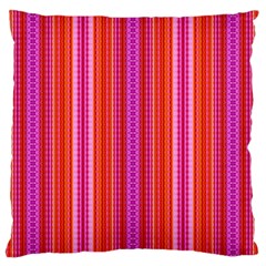 Orange Tribal Aztec Pattern Large Cushion Cases (one Side)  by GardenOfOphir
