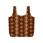 Faux Animal Print Pattern Full Print Recycle Bags (S)  Front