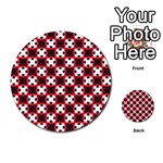 Cute Pretty Elegant Pattern Multi-purpose Cards (Round)  Back 36