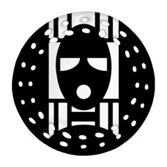 Masked Round Filigree Ornament (2side)