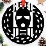 Masked Round Filigree Ornament (2Side) Back