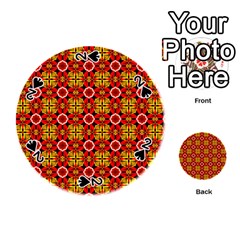Cute Pretty Elegant Pattern Playing Cards 54 (round) 