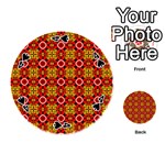 Cute Pretty Elegant Pattern Playing Cards 54 (Round)  Front - Spade4