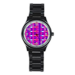 Pink Cell Mate Stainless Steel Round Watches by TheWowFactor