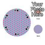 Cute Pretty Elegant Pattern Playing Cards 54 (Round)  Front - Spade4