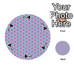 Cute Pretty Elegant Pattern Playing Cards 54 (Round)  Front - Club7