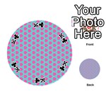Cute Pretty Elegant Pattern Playing Cards 54 (Round)  Front - ClubK