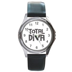 Total Diva  Round Metal Watches by OCDesignss