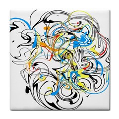 Abstract Fun Design Tile Coasters