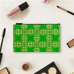 Retro Green Pattern Cosmetic Bag (Small)  Front