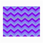 Chevron Blue Small Glasses Cloth Front