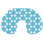 Cute Seamless Tile Pattern Gifts Travel Neck Pillows Back