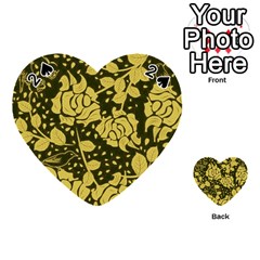 Floral Wallpaper Forest Playing Cards 54 (heart) 