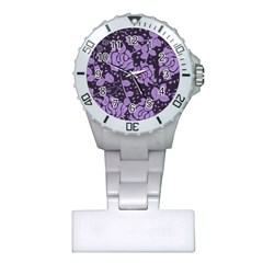 Floral Wallpaper Purple Nurses Watches by ImpressiveMoments