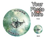 Funny Dswimming Dolphin Playing Cards 54 (Round)  Front - Joker1