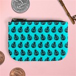 Ladybug Vector Geometric Tile Pattern Mini Coin Purses Front