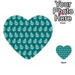Ladybug Vector Geometric Tile Pattern Multi-purpose Cards (Heart)  Back 34