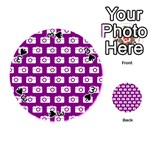 Modern Chic Vector Camera Illustration Pattern Playing Cards 54 (Round)  Front - Spade3