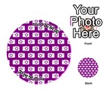 Modern Chic Vector Camera Illustration Pattern Playing Cards 54 (Round)  Front - Joker1